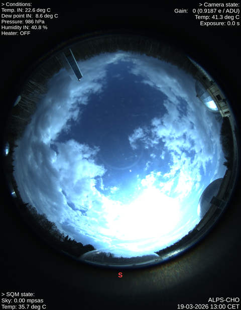 Ostatni obraz ze stacji ALPS-CHO